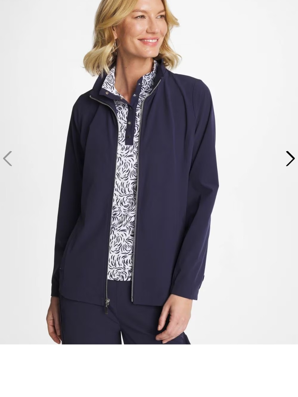 Chico's Zenergy UPF Zip Front Jacket size 1.5
